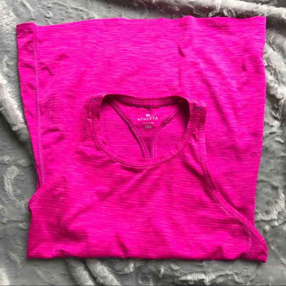 ATHLETA 💕hot pink 💞XXS oversized tank top - Picture 2 of 8